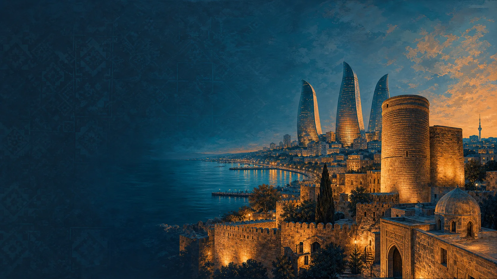 Baku destination panorama